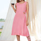 Breathe In Bamboo - Plain Pink Bamboo Dress