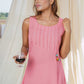 Breathe In Bamboo - Plain Pink Bamboo Dress